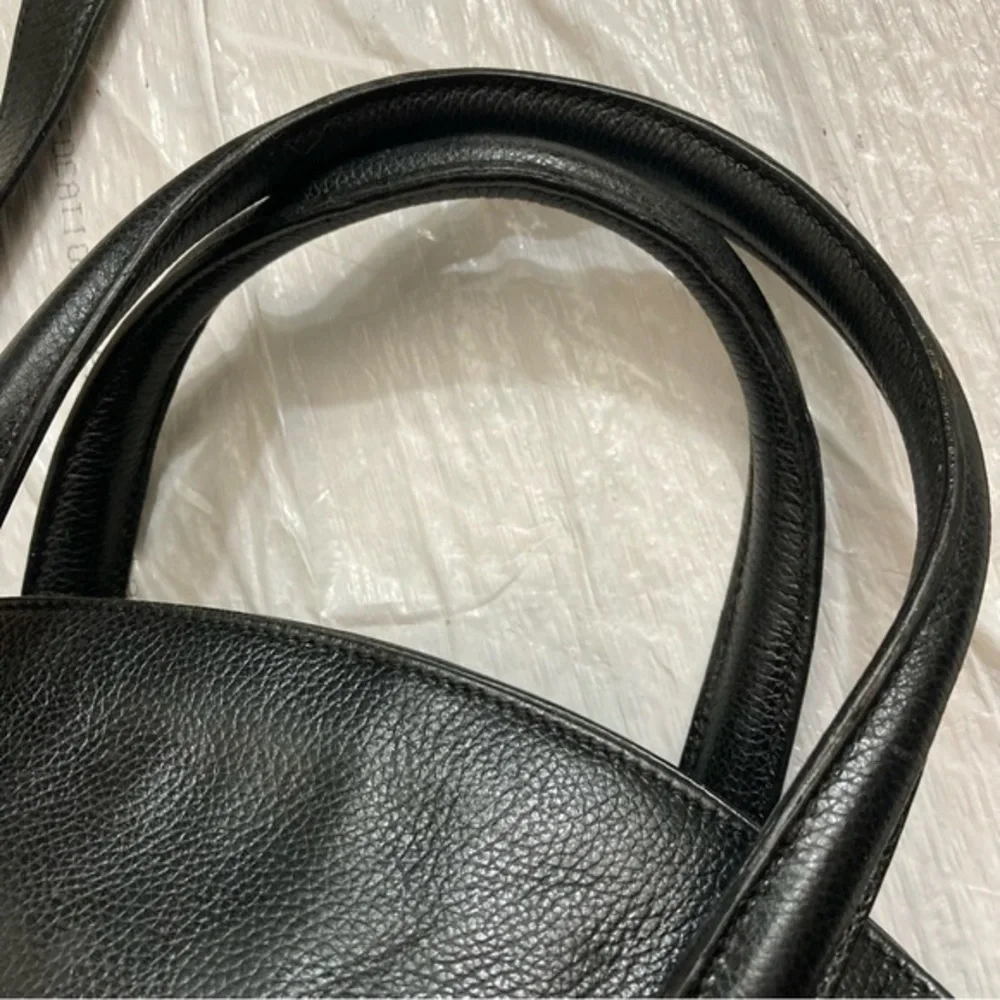 Coach RARE vintage black leather madison savoy bag made in Italy